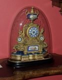 French gilt bronze mantel clock by Samuel Marti