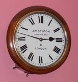 J. W. Benson round dial wall clock -SOLD