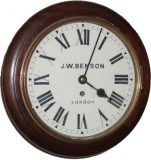 JW Benson round dial wall clock – SOLD