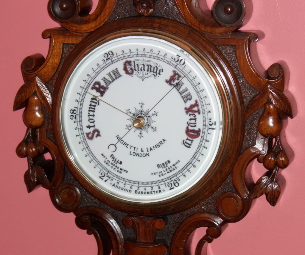 Negretti & Zambra aneroid barometer – SOLD – Raymond Farrelly – Clockmaker