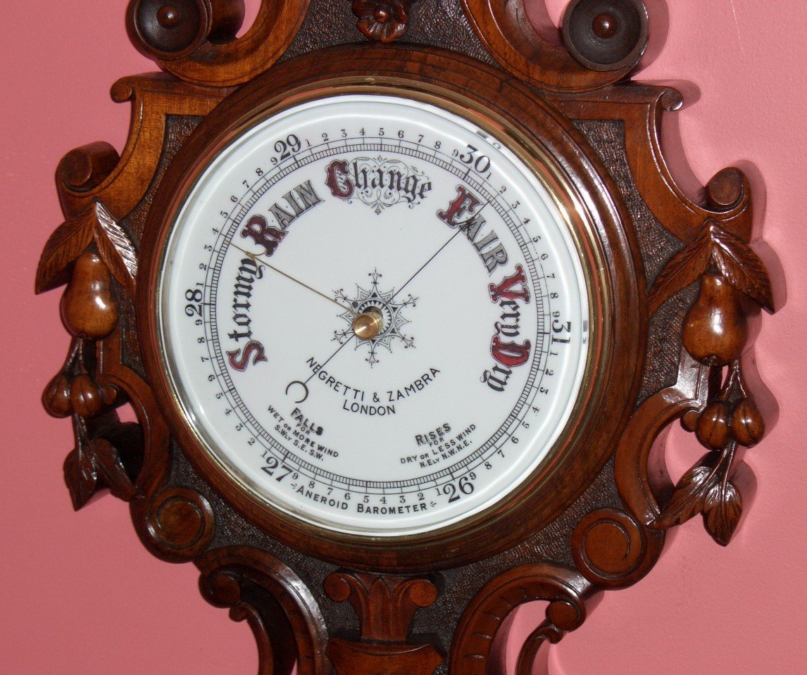 Negretti & Zambra aneroid barometer – SOLD – Raymond Farrelly – Clockmaker